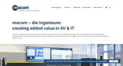 Desktop Screenshot of macom.de