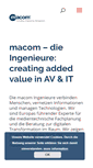 Mobile Screenshot of macom.de